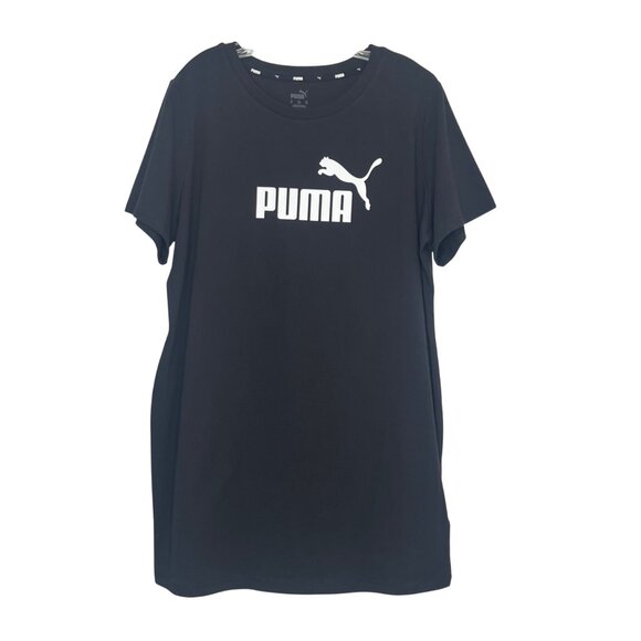 Puma Slim Fit TShirt Womens 2X Black New Casual Wear Athletic Top - Picture 1 of 11